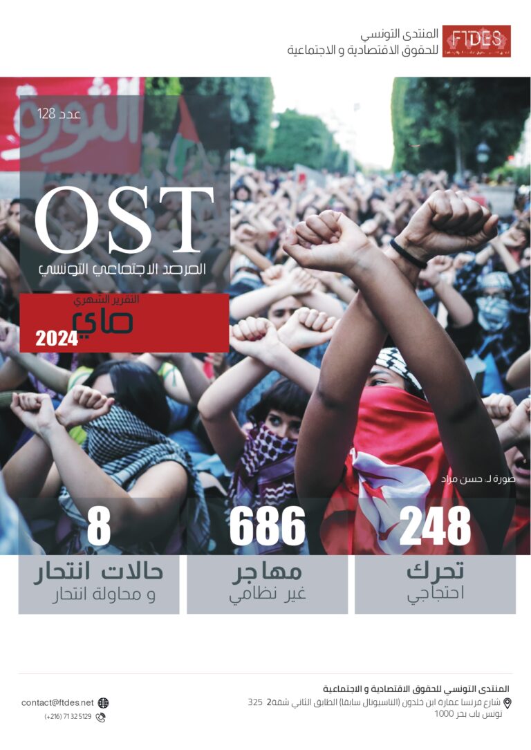 Rapport mensuel de l’Observatoire Social Tunisien – Mai 2024