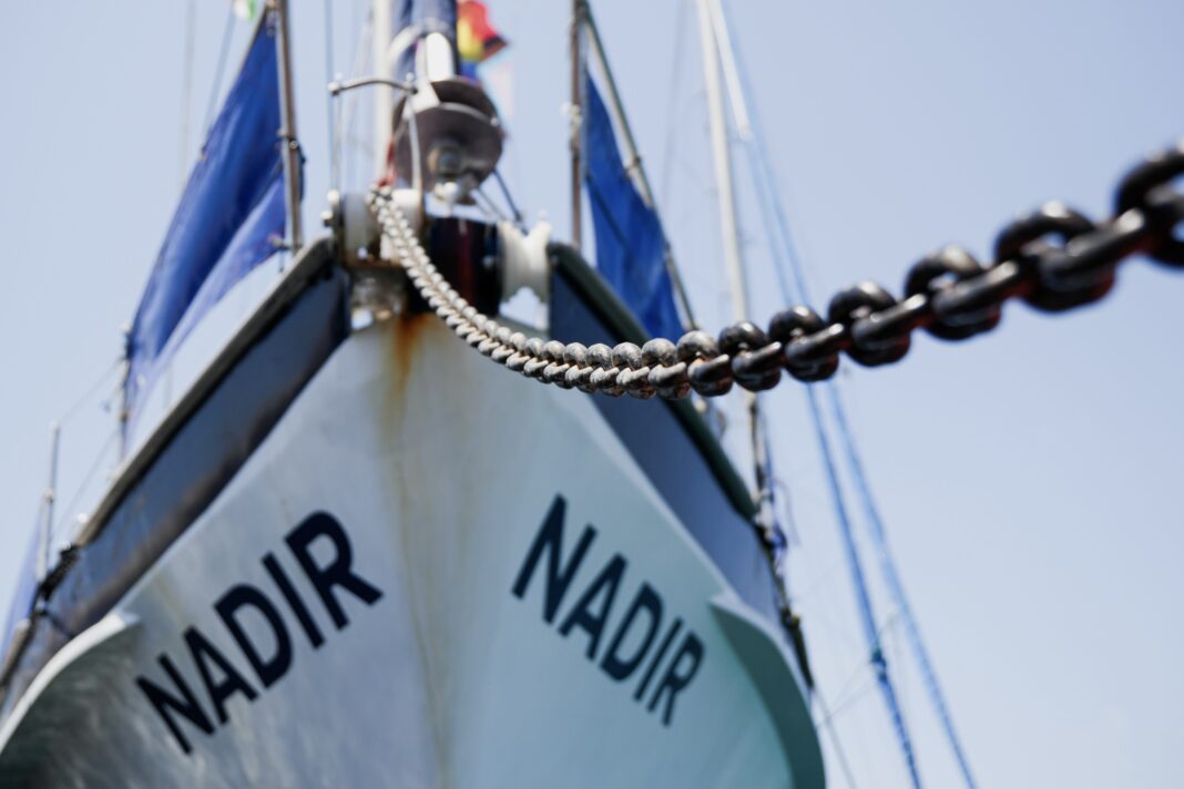 SV Nadir detained at Molo Commerciale, Lampedusa. Image: Paula Gaess / Resqship