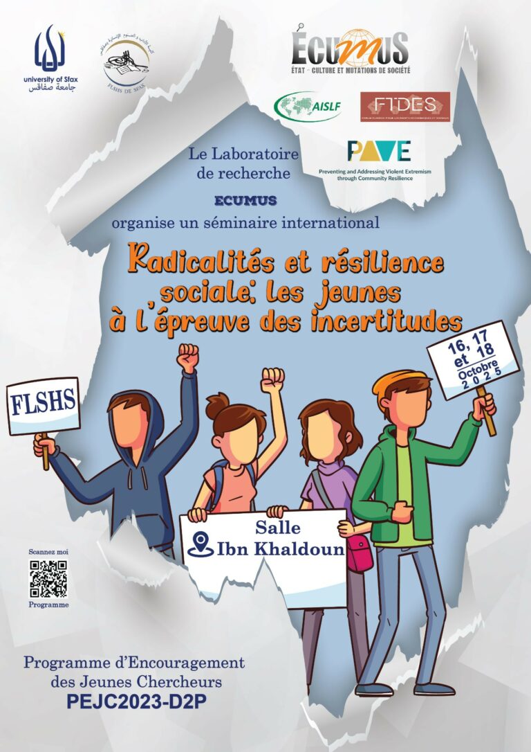 (Français) Séminaire international : Radicalités et résistance sociale : les jeunes à l’épreuve des incertitudes